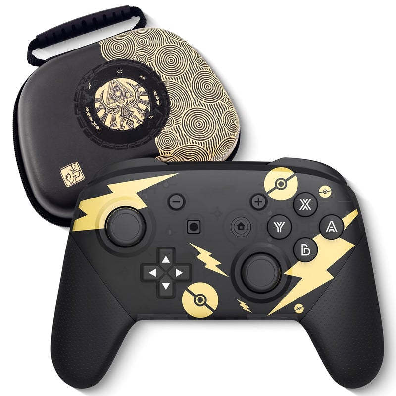YKASEK Switch Pro Controller, Wireless Switch Controllers with Carrying Storage Case, Upgraded Gamepad Switch Remote Replacement for Switch Controller Support NFC/Dual Vibration/Screenshot/Wake-up Function - Image 1